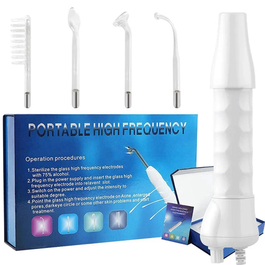 4 in 1 Electrode Glass Tube Machine High Frequency Skin Spot Acne Wand